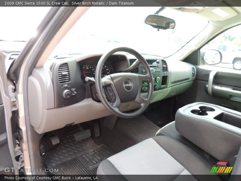 Silver Birch Metallic / Dark Titanium 2009 GMC Sierra 1500 SL Crew Cab