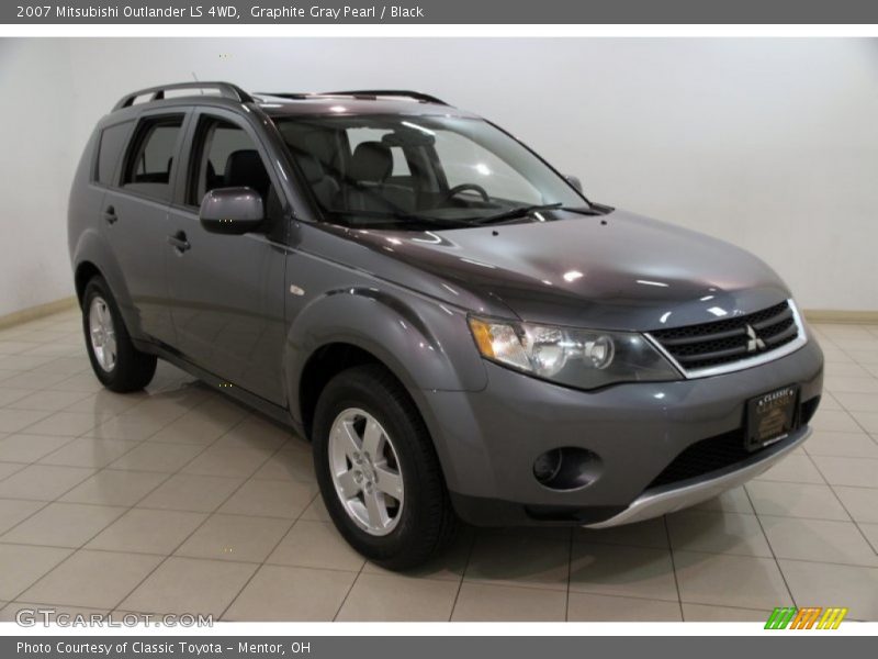 Graphite Gray Pearl / Black 2007 Mitsubishi Outlander LS 4WD