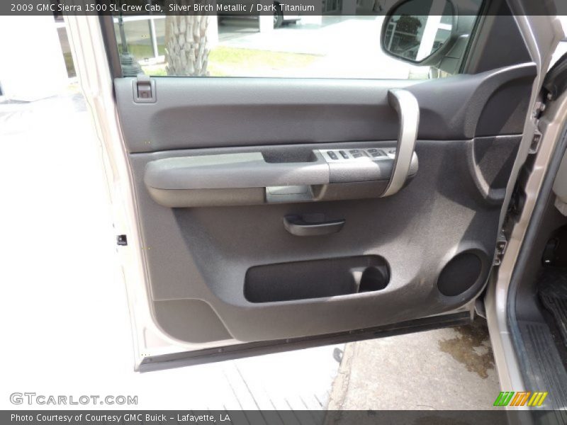 Silver Birch Metallic / Dark Titanium 2009 GMC Sierra 1500 SL Crew Cab