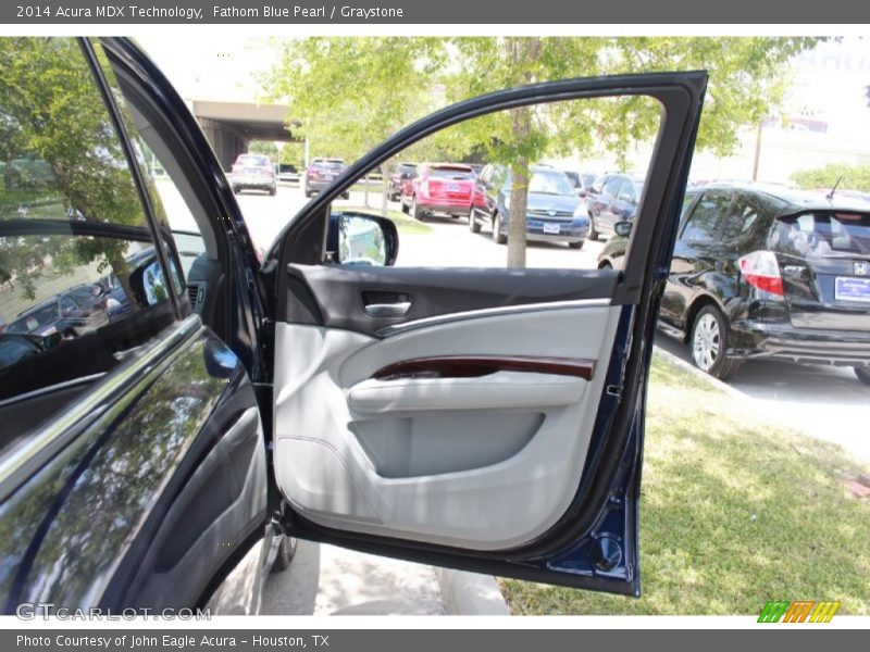 Fathom Blue Pearl / Graystone 2014 Acura MDX Technology