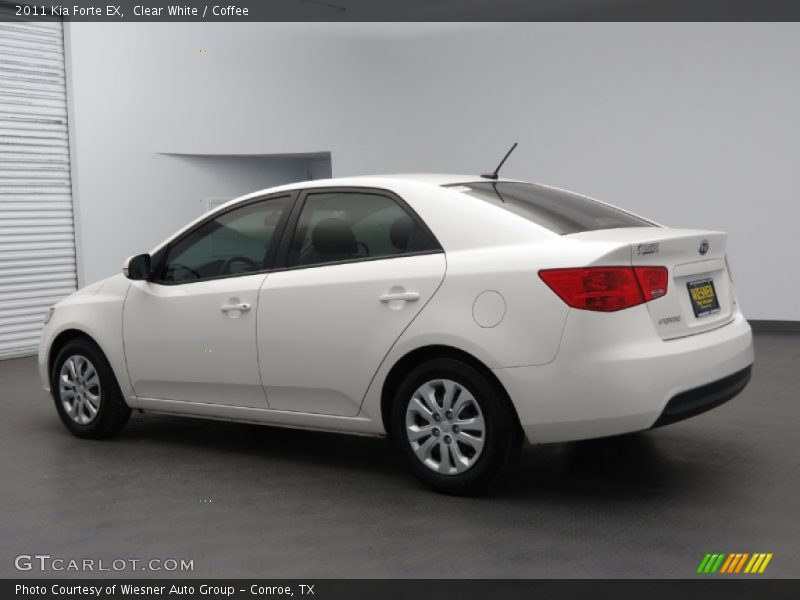 Clear White / Coffee 2011 Kia Forte EX