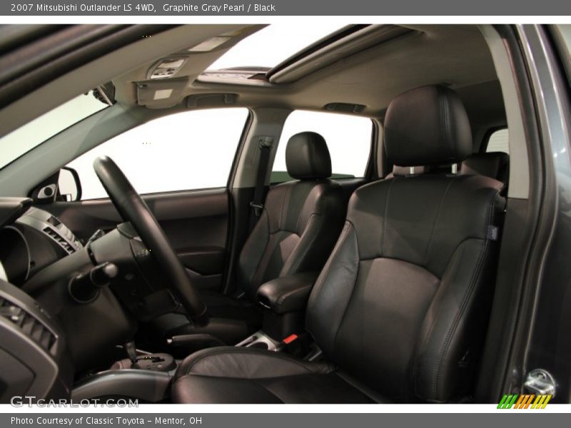 Graphite Gray Pearl / Black 2007 Mitsubishi Outlander LS 4WD