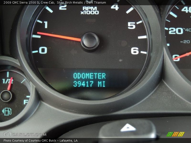 Silver Birch Metallic / Dark Titanium 2009 GMC Sierra 1500 SL Crew Cab