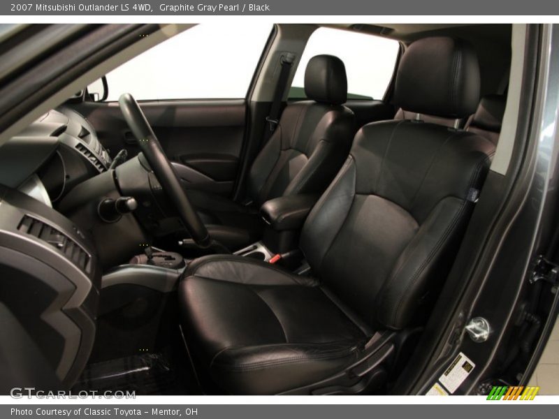 Graphite Gray Pearl / Black 2007 Mitsubishi Outlander LS 4WD
