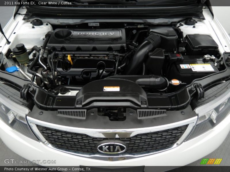 Clear White / Coffee 2011 Kia Forte EX