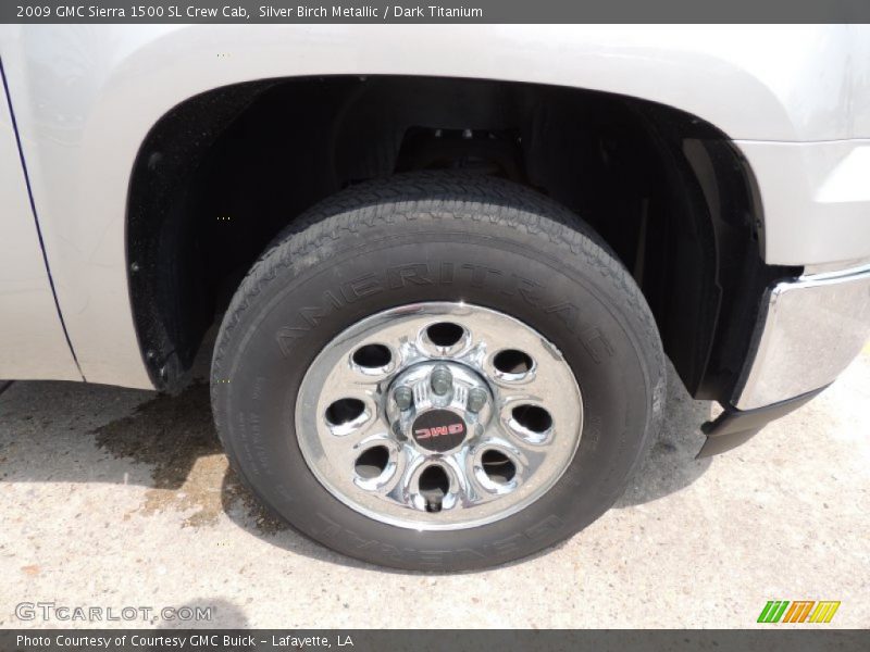 Silver Birch Metallic / Dark Titanium 2009 GMC Sierra 1500 SL Crew Cab