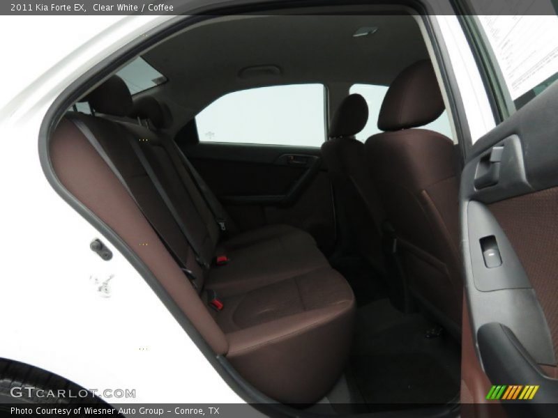 Clear White / Coffee 2011 Kia Forte EX