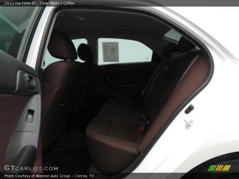 Clear White / Coffee 2011 Kia Forte EX