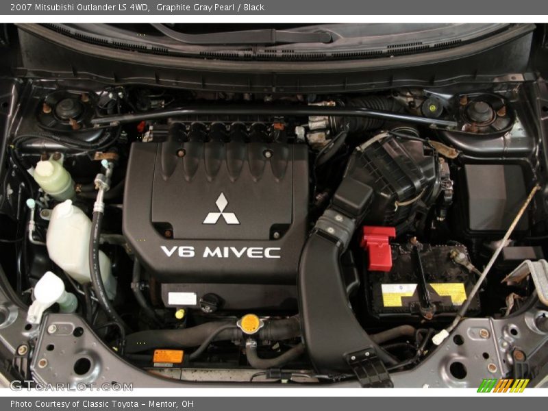 Graphite Gray Pearl / Black 2007 Mitsubishi Outlander LS 4WD
