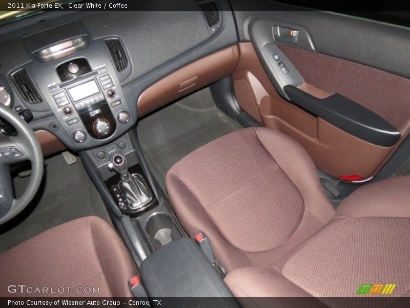 Clear White / Coffee 2011 Kia Forte EX