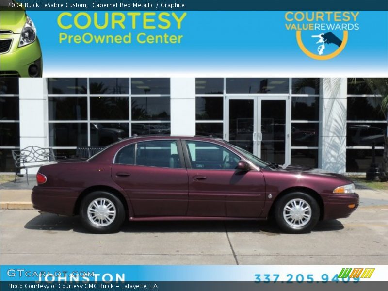 Cabernet Red Metallic / Graphite 2004 Buick LeSabre Custom
