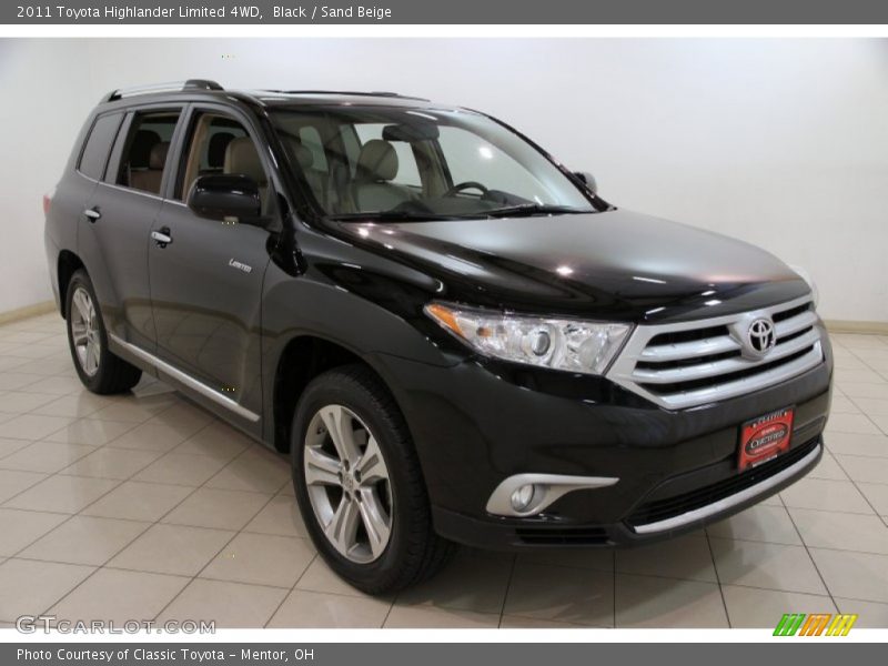 Black / Sand Beige 2011 Toyota Highlander Limited 4WD
