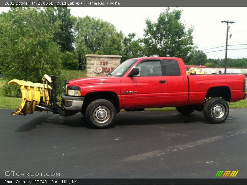 Flame Red / Agate 2002 Dodge Ram 2500 SLT Quad Cab 4x4