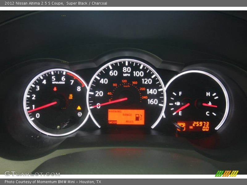 Super Black / Charcoal 2012 Nissan Altima 2.5 S Coupe