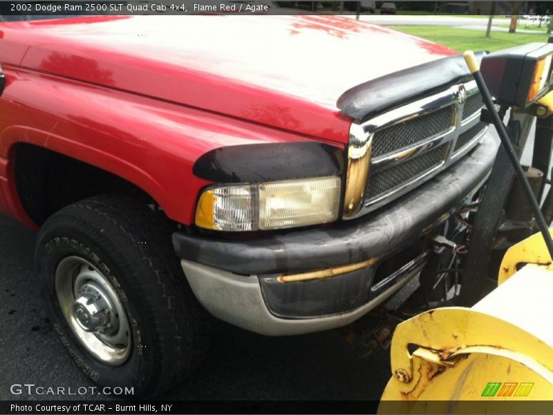 Flame Red / Agate 2002 Dodge Ram 2500 SLT Quad Cab 4x4
