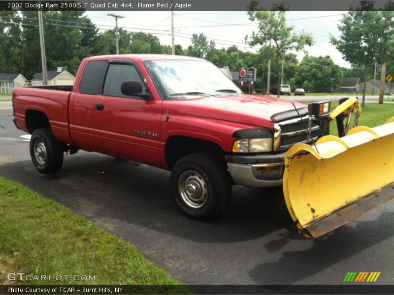 Flame Red / Agate 2002 Dodge Ram 2500 SLT Quad Cab 4x4