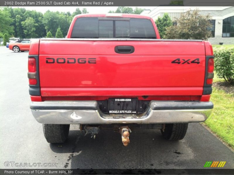 Flame Red / Agate 2002 Dodge Ram 2500 SLT Quad Cab 4x4
