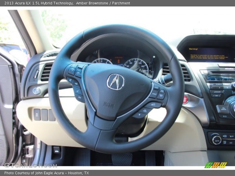 Amber Brownstone / Parchment 2013 Acura ILX 1.5L Hybrid Technology
