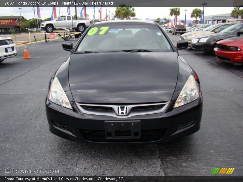 Nighthawk Black Pearl / Black 2007 Honda Accord EX Coupe