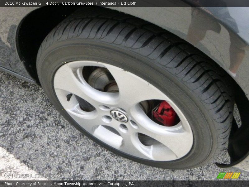 Carbon Grey Steel / Interlagos Plaid Cloth 2010 Volkswagen GTI 4 Door