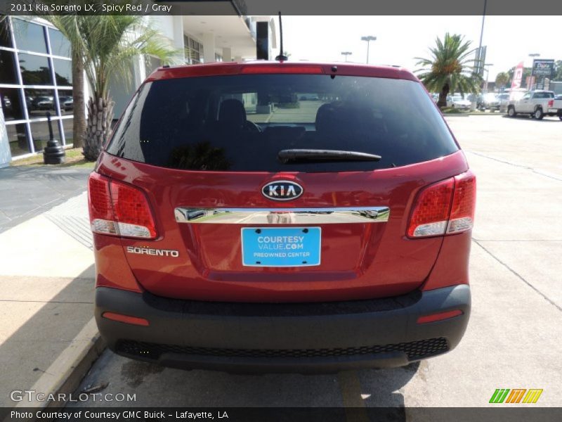 Spicy Red / Gray 2011 Kia Sorento LX