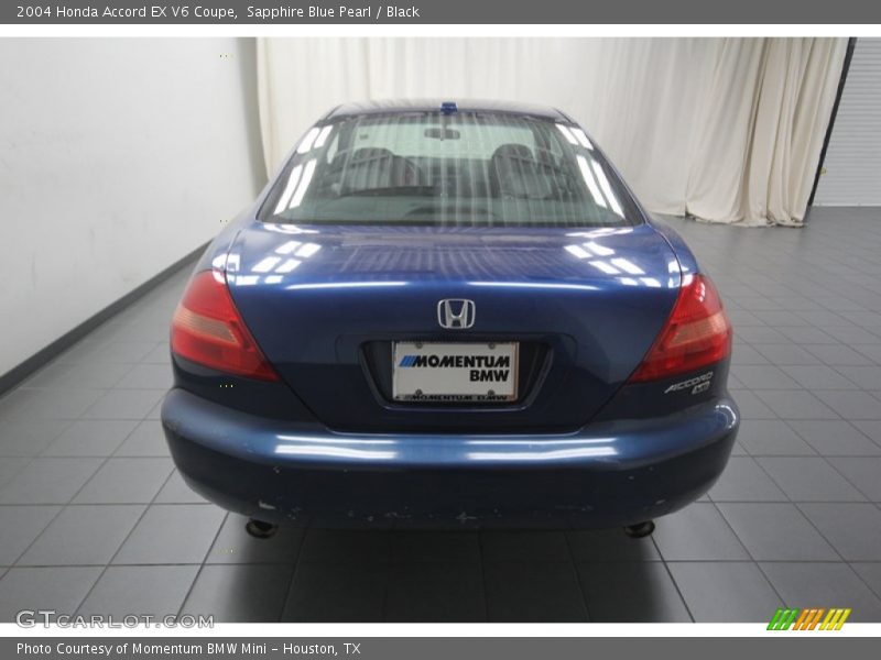 Sapphire Blue Pearl / Black 2004 Honda Accord EX V6 Coupe