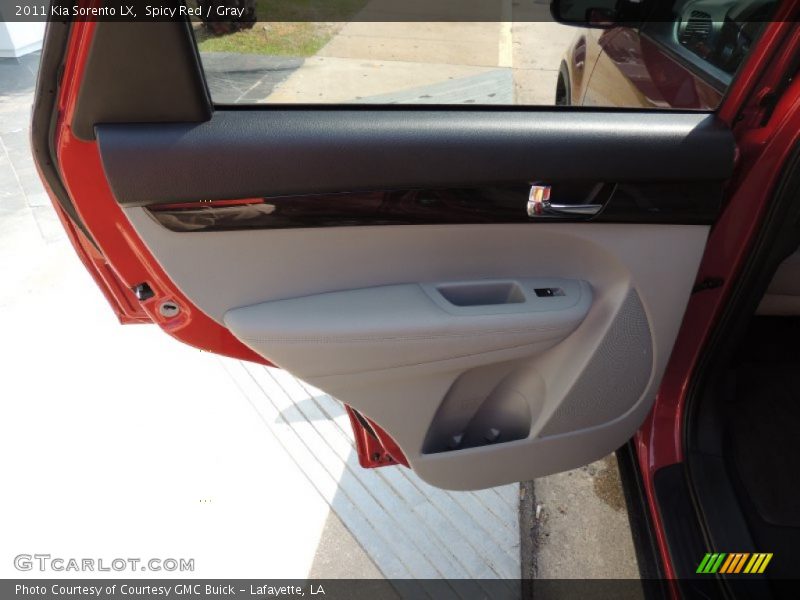 Spicy Red / Gray 2011 Kia Sorento LX
