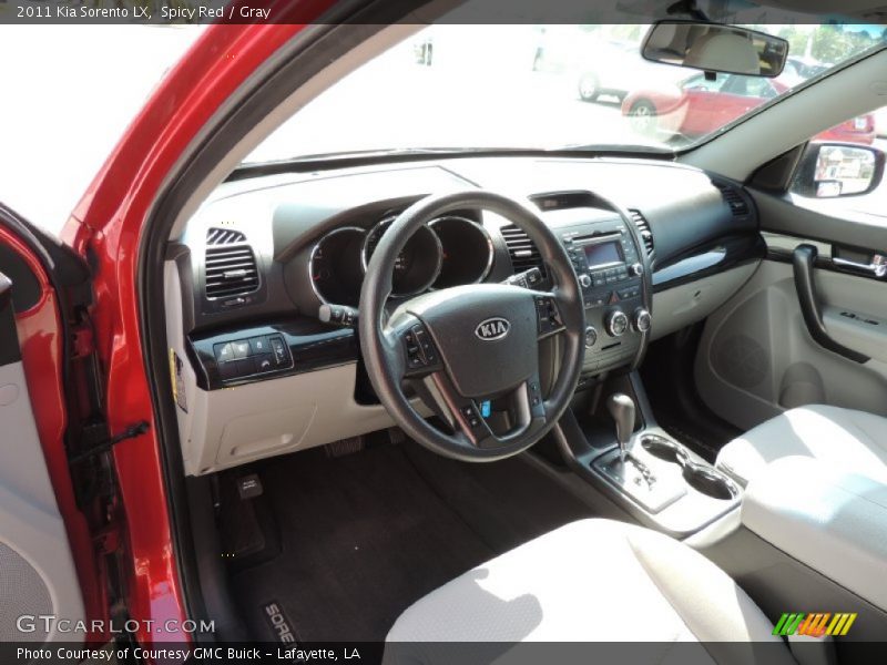 Spicy Red / Gray 2011 Kia Sorento LX