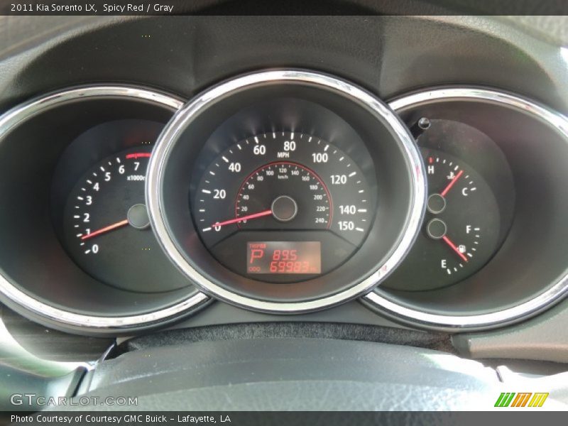 Spicy Red / Gray 2011 Kia Sorento LX