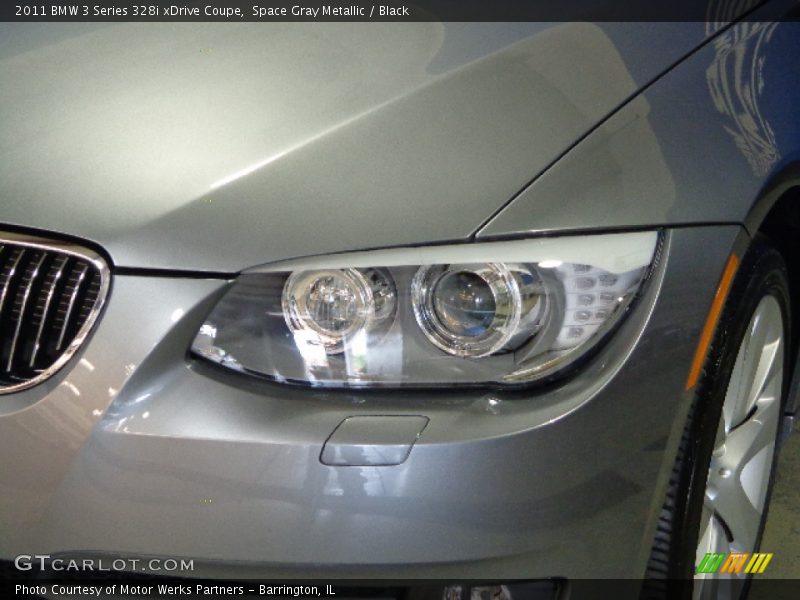 Space Gray Metallic / Black 2011 BMW 3 Series 328i xDrive Coupe