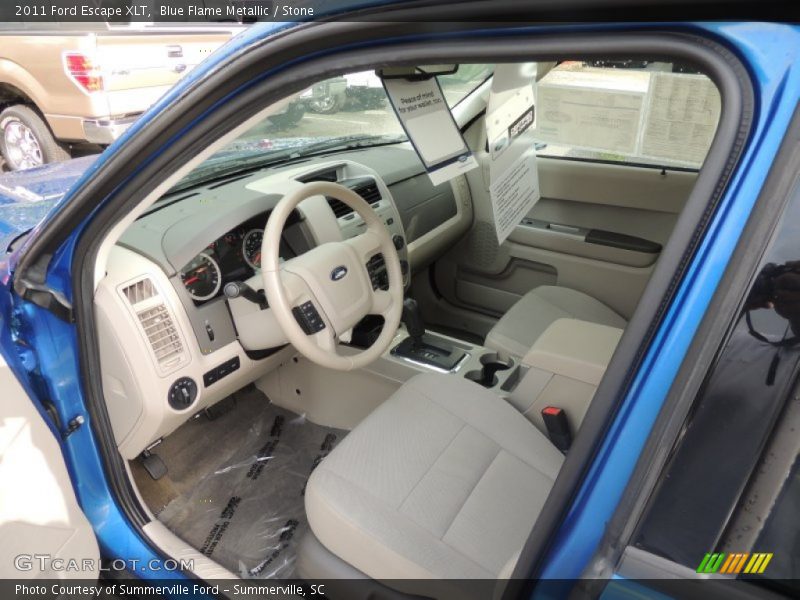 Blue Flame Metallic / Stone 2011 Ford Escape XLT