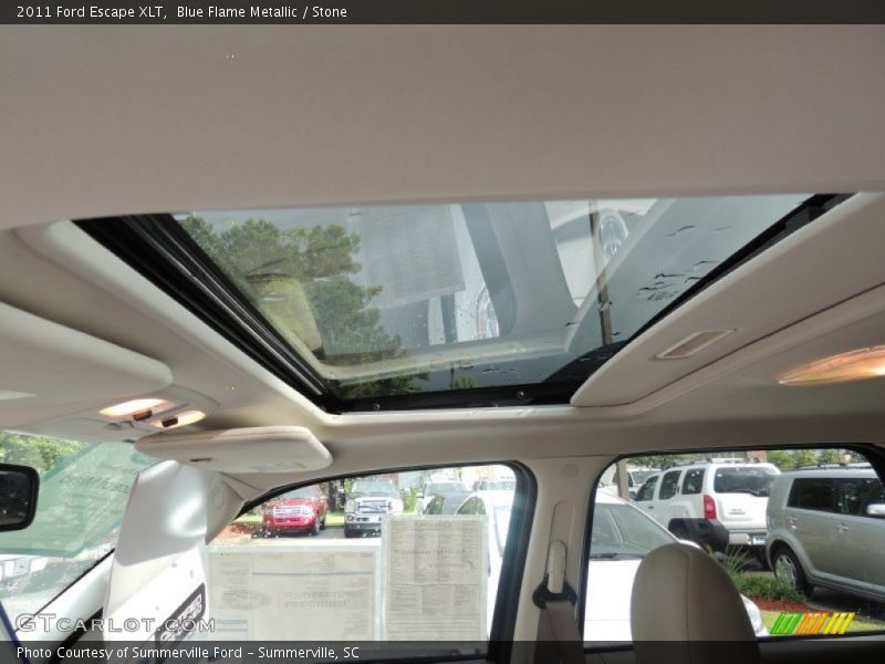Blue Flame Metallic / Stone 2011 Ford Escape XLT