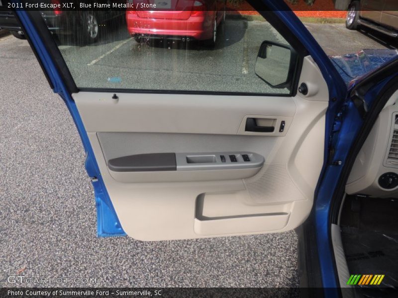 Blue Flame Metallic / Stone 2011 Ford Escape XLT