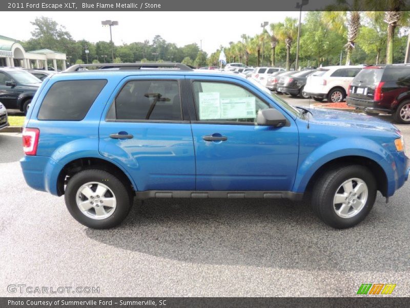Blue Flame Metallic / Stone 2011 Ford Escape XLT