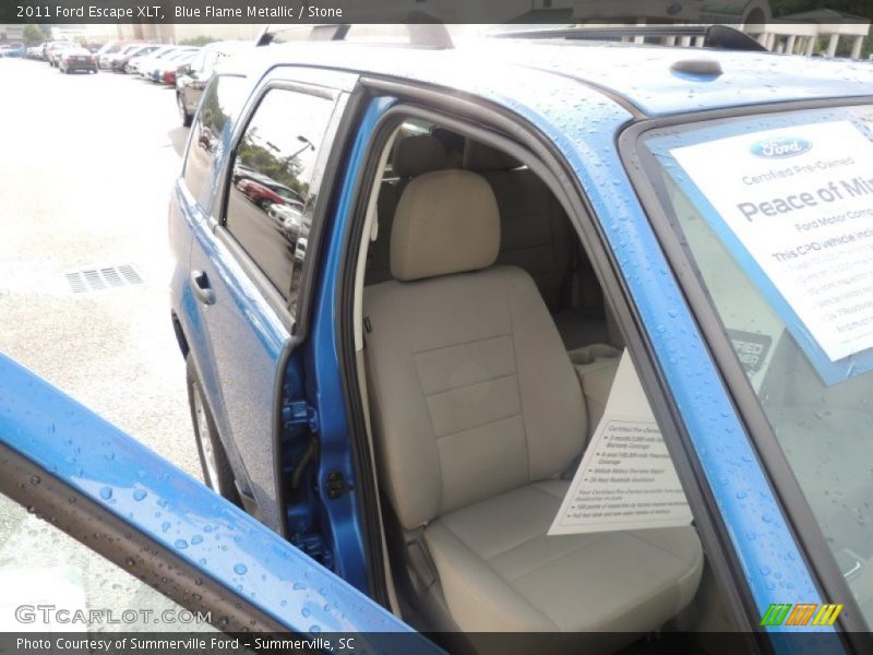 Blue Flame Metallic / Stone 2011 Ford Escape XLT