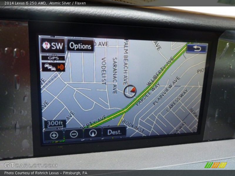 Navigation of 2014 IS 250 AWD