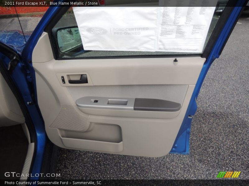 Blue Flame Metallic / Stone 2011 Ford Escape XLT