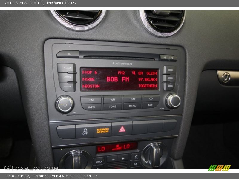 Ibis White / Black 2011 Audi A3 2.0 TDI