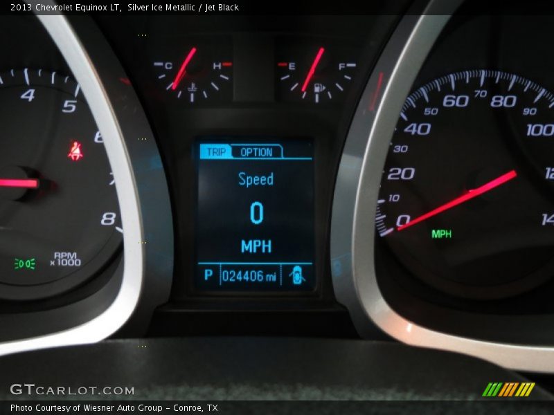 Silver Ice Metallic / Jet Black 2013 Chevrolet Equinox LT