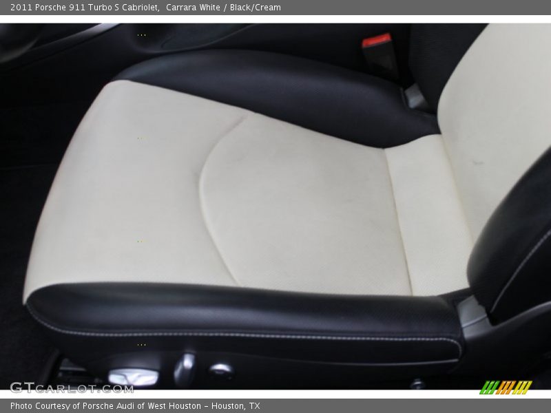 Carrara White / Black/Cream 2011 Porsche 911 Turbo S Cabriolet