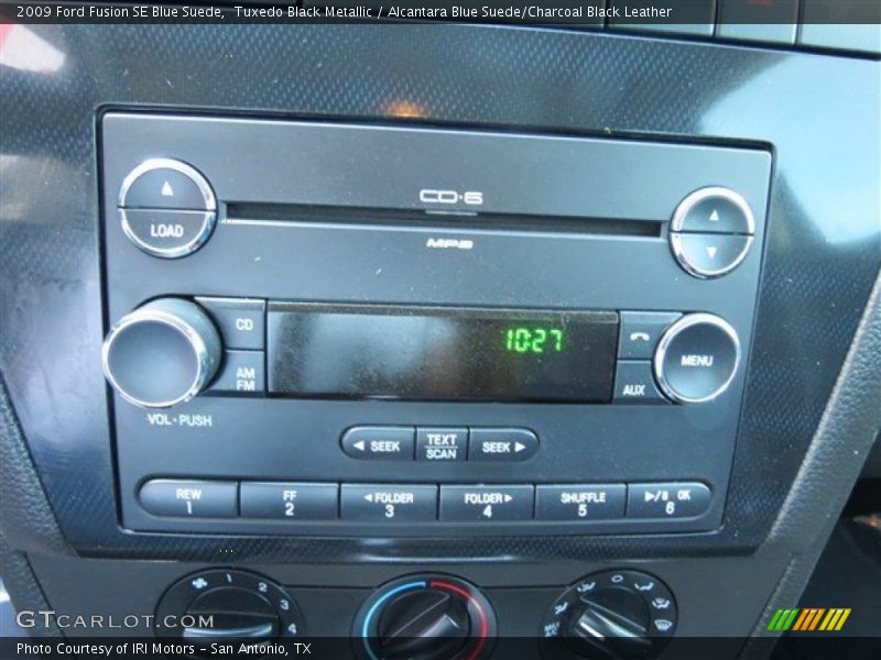 Tuxedo Black Metallic / Alcantara Blue Suede/Charcoal Black Leather 2009 Ford Fusion SE Blue Suede