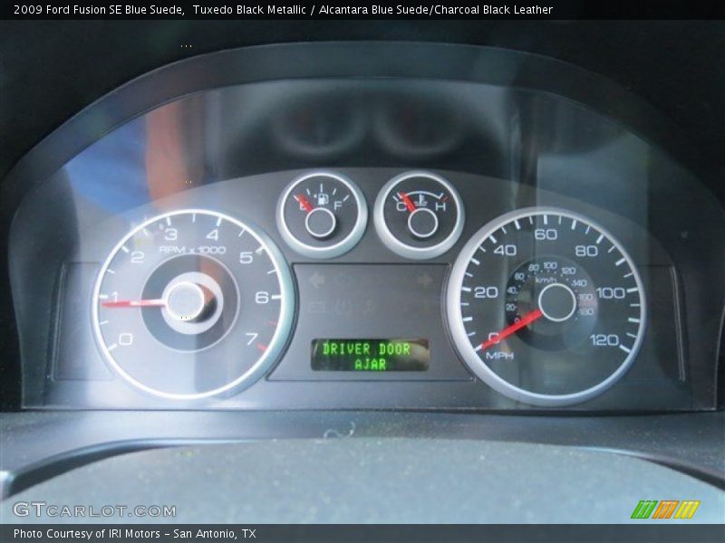 Tuxedo Black Metallic / Alcantara Blue Suede/Charcoal Black Leather 2009 Ford Fusion SE Blue Suede
