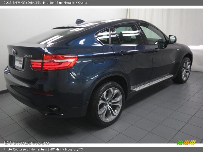 Midnight Blue Metallic / Oyster 2013 BMW X6 xDrive35i