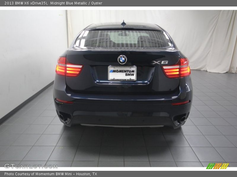 Midnight Blue Metallic / Oyster 2013 BMW X6 xDrive35i