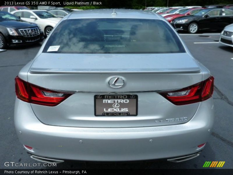 Liquid Platinum / Black 2013 Lexus GS 350 AWD F Sport