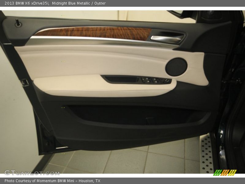 Midnight Blue Metallic / Oyster 2013 BMW X6 xDrive35i