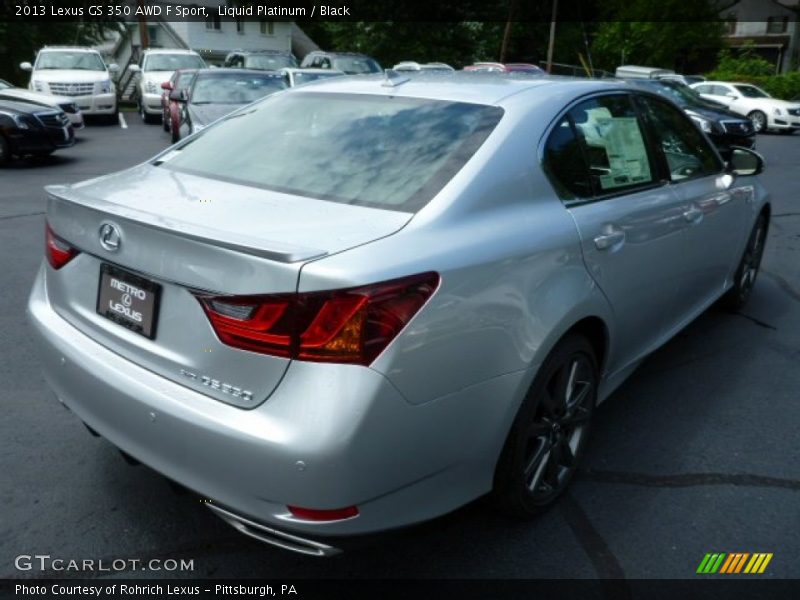 Liquid Platinum / Black 2013 Lexus GS 350 AWD F Sport