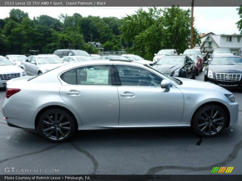 Liquid Platinum / Black 2013 Lexus GS 350 AWD F Sport