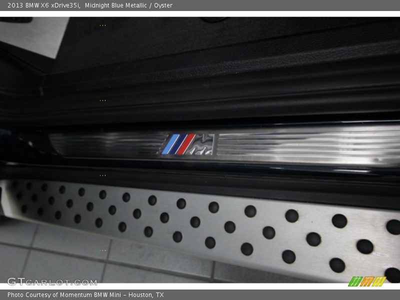 Midnight Blue Metallic / Oyster 2013 BMW X6 xDrive35i
