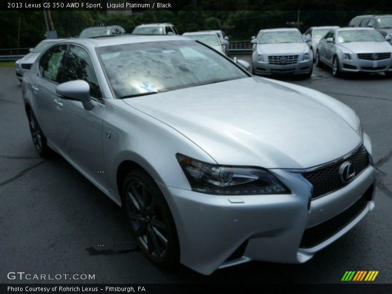 Liquid Platinum / Black 2013 Lexus GS 350 AWD F Sport